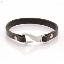 Fishhook Clasp Leather Bracelet Factory Directly Supply